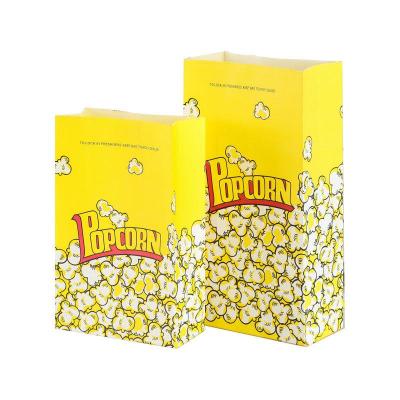 China Wholesale Recycled Materials Factory Food Packaging Popcorn Paper Bag Packaging, Custom Popcorn Paper Bag, Popcorn Packaging Paper Bag for sale