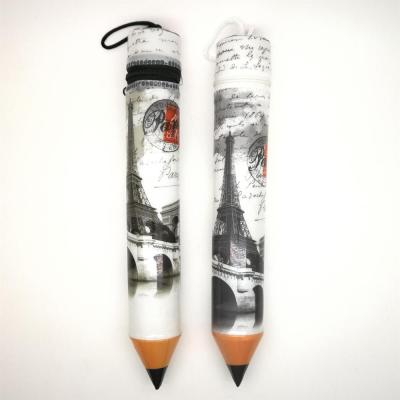 China Luxury Full Color PVC Printing Pencil Form Pen Bag / Pouch / Holder With Zipper for sale