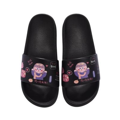 China CUSHIONING Creative Slippers Stretch Outside Wear Summer Flip Flops Beach Non-Slip Bathroom Sandals Couple Outdoor for sale