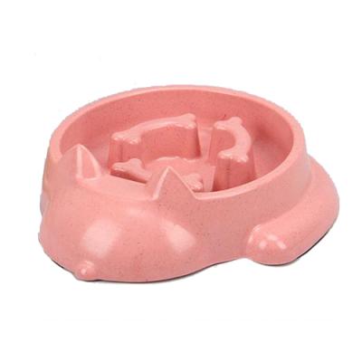 China 2021 Customized Wholesale Stocked Color Pet Bowl For Cat And Dog Can Put Food And Water Dog Shape for sale