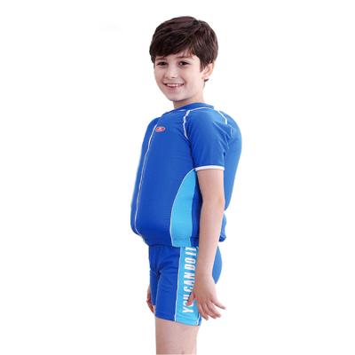 China Kids Breathable UPF 50 Babies Learn To Swim Rashguard Swimwear Float Top Prevent Drowning for sale