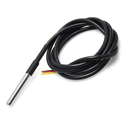 China Waterproof Type Stainless Steel Package DS18b20 18B20 18B20 Temperature Probe Temperature Sensor Wire Waterproof Temperature Sensor for sale