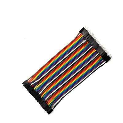 China Dupont Line Male To Female Jumper 40 Pins Dupont Wire 10CM Female To Male Dupont Cable Wire For DIY Kits 10CM Male To Female Dupont Line for sale