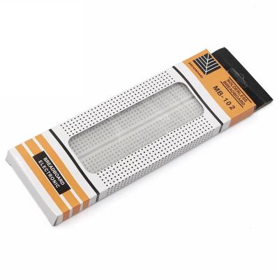 China Test Plate 830 Holes Breadboard Development DIY Development Premium White Bread Board 830 Points No Soldering Breadboard MB-102, PCB Premium for sale