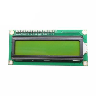 China 1602 standard LCD module yellow and green (yellow and green screen) IIC/I2C supply library file for sale