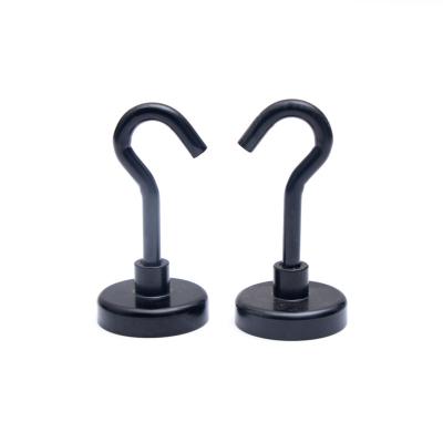 China Metal Customized Ndfeb Neodymium Powerful Magnetic Hooks Heavy Duty Magnetic Hook for sale