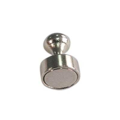 China Metal Customized D12*16 magnets magnetic push pin office thumbtack magnets metal push pin magnet for sale