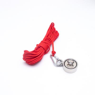 China Metal Customized Factory supply magnet fishing kit Pull Force Neodymium Fishing Magnet With Rope for sale