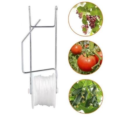 China Agricultural Growing Greenhouse Hydroponics Galvanized Tomato Planting Vegetable Hook Hook With String for sale