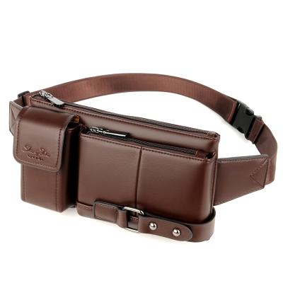 China New Arrival Fashion Leather Shoulder Bag Men Chest Daily Carry Casual Messenger Bag for sale