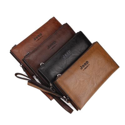 China 2020 Multifunctional Long Zipper Hot Selling Waterproof Leather Wallet For Men for sale