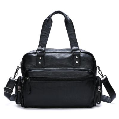 China Waterproof Chinese Multifunctional Horizontal PU Men's Square Supply 39*20*29cm Handbag for sale