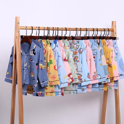 China Winter Breathable Casual Long Sleeve Cartoon Knitted Pajamas Baby Kids Girls Sleepwear Pajamas Pajamas for sale