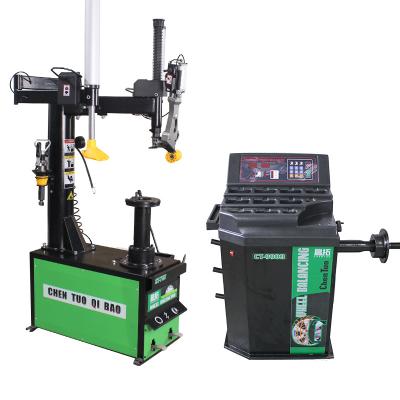 China Dismounting Combo Car Tire Maker Tire Repair Equipment Automatic Tire Changer Machine for sale