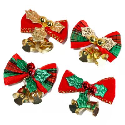 China Christamas Home Decoration Christmas Tree Bells Christmas Tree Window Ornament Wreath Accessories Gifts Striped Decorations for sale