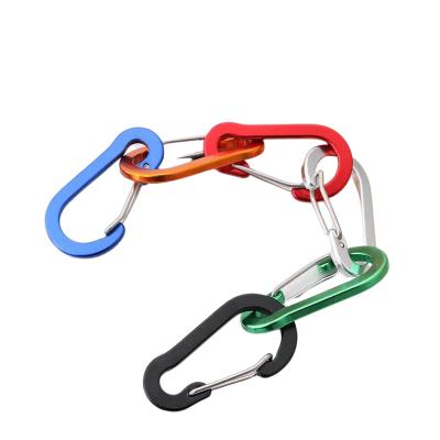 China Outdoor Portable Outdoor Travel Backpack Hook Key Chain Aluminum Alloy Mountaineering Travel Hook Backpack Mountaineering Metal Clasp for sale