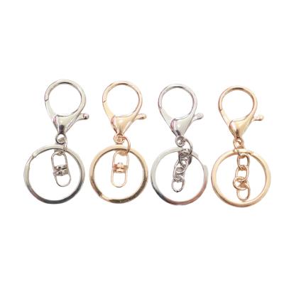 China Metal Stain Blank Metal Key Chain Making Gift Car Part Pendant Eight Character Four Character Key Chain for sale