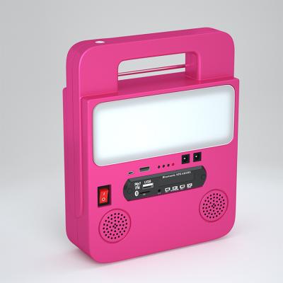 China Emergency Working Rechargeable Usb Outdoor FM MP3 Player Panel Solar LED Radio Light for sale