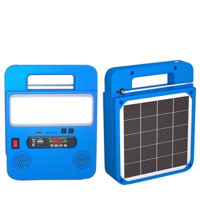 China Portable Camping Night Light With Speaker Generator MP3 Player FM Torch Solar Radio Light for sale