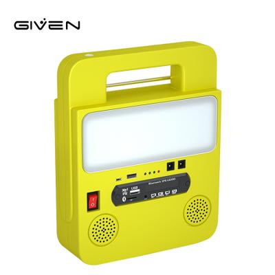 China High Lumen 30W Rechargeable Battery Pack Aluminum PC Board Solar LED Radio Light for sale