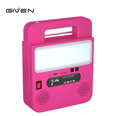 China Waterproof IP65 Outdoor Camping Emergency FM MP3 Player Speaker Solar Portable Radio Light for sale