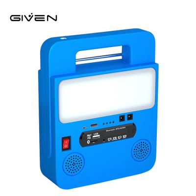 China Competitive Price Aluminum PC USB Rechargeable 30W FM Music Player Portable LED Radio Light for sale