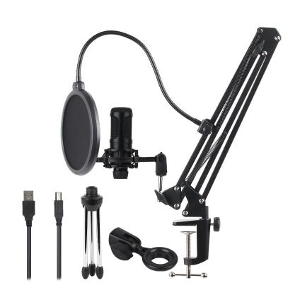 China Newest Clear Sound Gaming Usb Tablet Mic Kit Professional Studio Microphone For Computer Recording Hanger Rod Condenser Microphone for sale