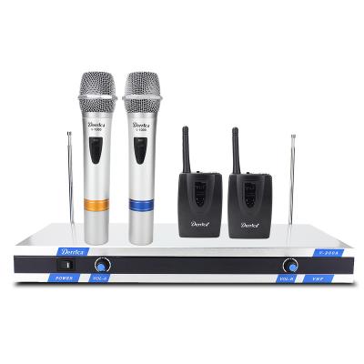 China Handheld Microphone Make In China Professional Low Price Handheld VHF Microphone System For Speech for sale