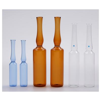 China weiße hdpe-bernsteinfarbene pharmazeutische glasspritzenflaschenampulle zu verkaufen