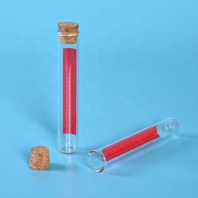 China Mini op maat gemaakte lege transparante wensbericht glazen flessen drijvende flesjes met kurk Te koop