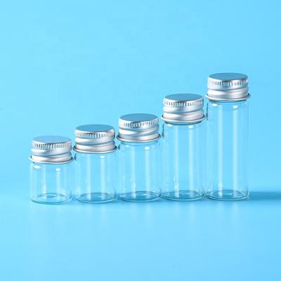 China Huagui Custom mini water bottle glass bottle medical screw caps vials for sale