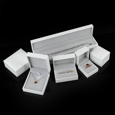 China White vellum jewelry box showed ring necklace box for sale