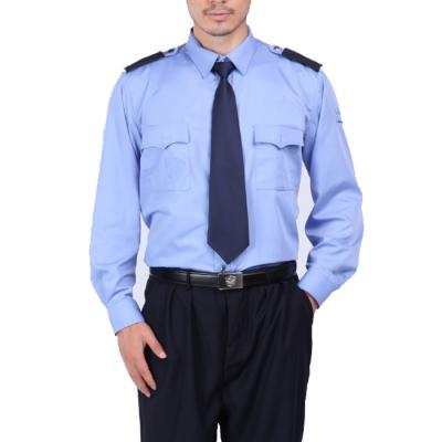 China Custom Design Security Guard Shirts Work Clothes Suit Property Security Guard Uniform Long Sleeves Security Equipment for sale