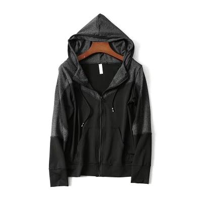 China New Style 100% Polyester Full Splice Zipper Sport Style Oversize Dry Jacket Anti-Shrink Women's Custom Fit 100% Custom Fit for sale