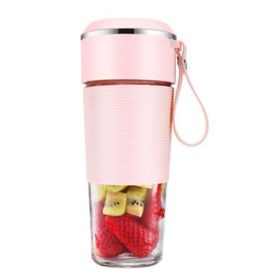 China Portable Personal Blender Car Cup Usb Fruit Squeezer Electric Rechargeable Smoothies Shakes Mini Travel Plastic Bottle for sale