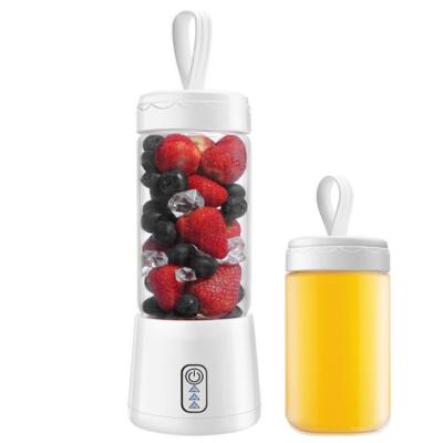 China Car Chrt 380ml Personal Portable 2 Cup Juicer Juice Maker Usb Rechargeable Fresh Fruit Juice Juicer Machine Food Blender 4 6 Blades for sale