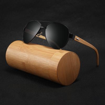 China Fashion sunglasses metal temple bamboo sunglasses 2021 wholesale sunglasses new shade sunglasses for sale