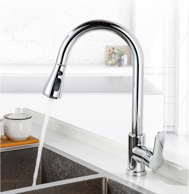 China Hot Selling High Quality Thermostatic Faucets Brass Material Pull Down Kitchen Facucet for sale