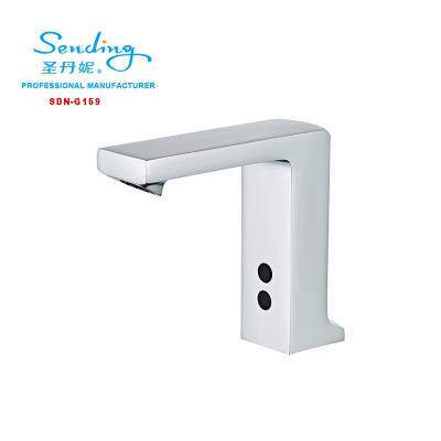 China Sense Faucets 2021 Cheap Brass Touchless Bathroom Automatic Infrared Sensor Faucets For Toilet Bath Sink Public Place for sale