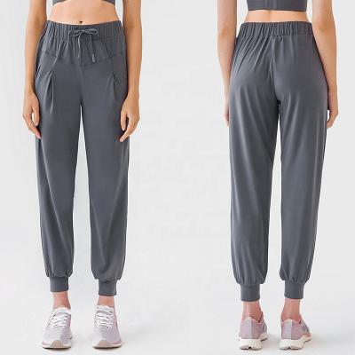 China New Breathable Wholesale Casual High Waist Yoga Jogging Jogging Pants Women Sportswear Jogging Pant Sportswear Women Gym Pants With Drawstring for sale