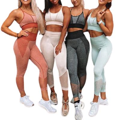 China 2021 New High Waisted Mesh Yoga Leggings Women Sport Fitness Gym Seamless Breathable Panties for sale