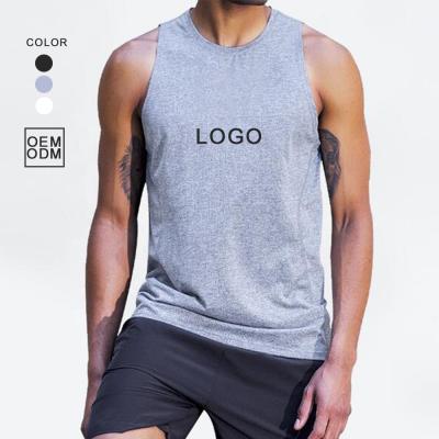 China Wholesale Custom QUICK DRY Mens Tank Tops Fitness Clothing Sleeveless Sports Workout Tops Gym Quick Dry Loose Vest for sale