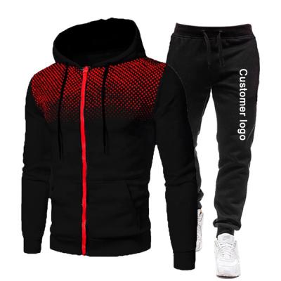 China Wholesale Wear Breathable Custom Logo Autumn Winter Sports Suit Sweatshirts Hoodies+Pants Mens Gym And Jogger Tracksuit Men Casual Set for sale