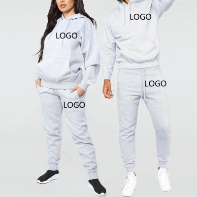 China Wholesale Breathable Fitness Wear Two Piece Outfits Set Sweatpants And Hoodie Set Casual Sports Jogging Suits Unisex for sale