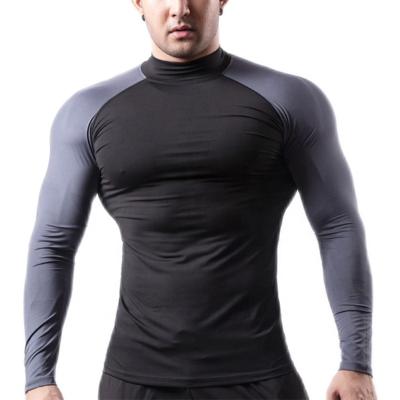 China Wholesale QUICK DRY Mens Fitness Long Sleeve Wear Tops Fit Gym Workout Apparel Sport Quick Dry T-Shirt for sale