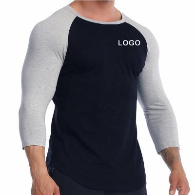 China Wholesale Autumn New Fitness Clothing Men's Casual Sportswear QUICK DRY Tight Round Gym Workout T-Shirt Neck Tops For Man for sale