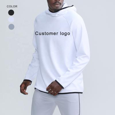 China Custom Solid Color Sports Hoodie Fitness Sweatshirt Men Autumn Winter New Long Sleeve QUICK DRY Mens Clothing Workout Hoodies for sale