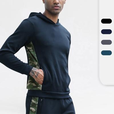 China Wholesale Fitness Jogging Tracksuit Men's Hoodies Running Fitness Running Sweatshirts Long Sleeve Exercising QUICK DRY Long Sleeve Camouflage Jacket for sale