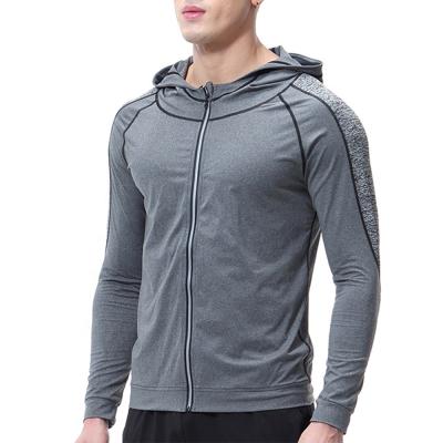 China QUICK DRY Sports Wear Casual Long Sleeve Autumn Jackets Quick Drying Sweatshirt Mens Zipper Hoodies Stretch Away Hooded Jacket Man for sale