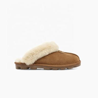 China Anti-odor women and men manufacturer supply OEM and ODM sheepskin fur slippers for sale